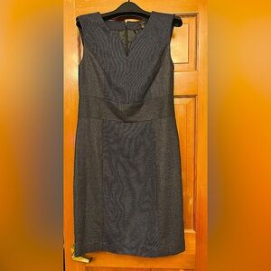 THE LIMITED, Sleeveless Sheath Dress, Multi-Tweed Fabric, 10, Black/Gray, Worn